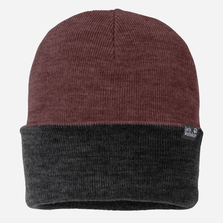 

Шапка Jack Wolfskin Rib Hat 1903891-2185 Бордовая