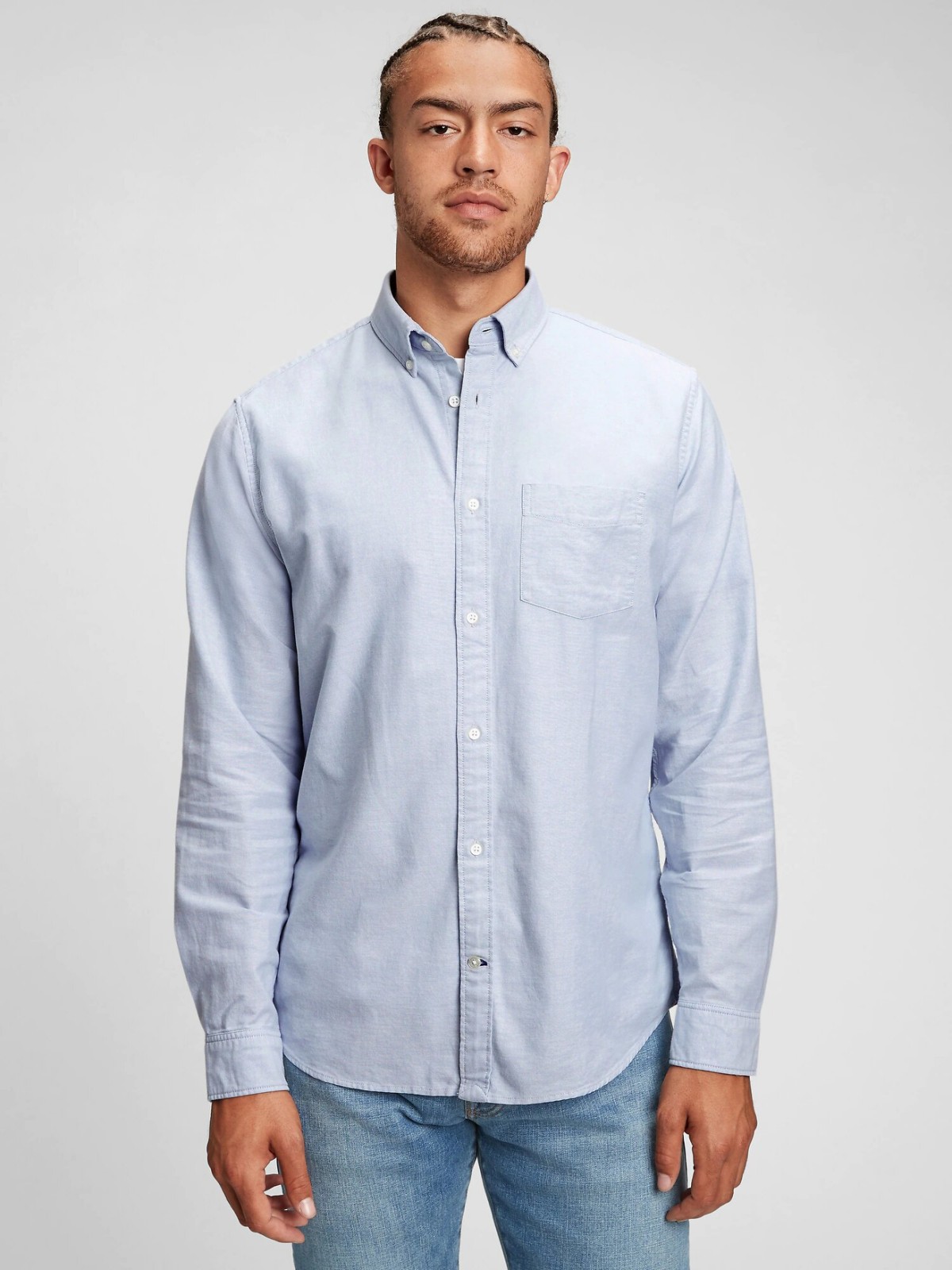 

Рубашка Gap 775531451 XXL Голубая