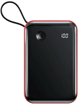 

УМБ Baseus Mini S Digital Display 3A 10000 mAh (с кабелем Type-C) Red (PPXF-A09)