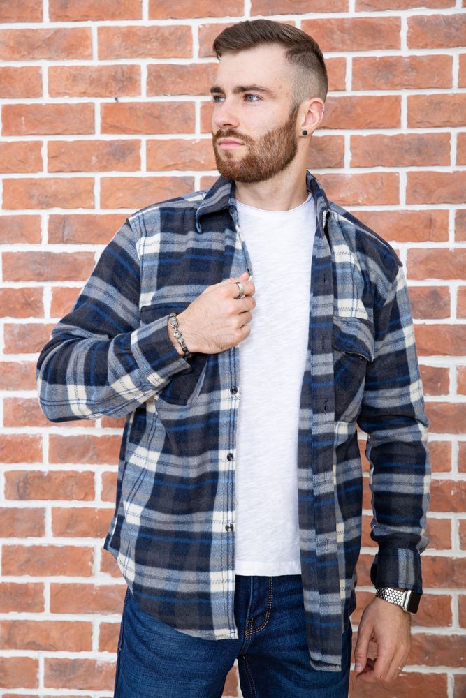 

Рубашка AGER XXL-XXXL Сине-белый 129R16115
