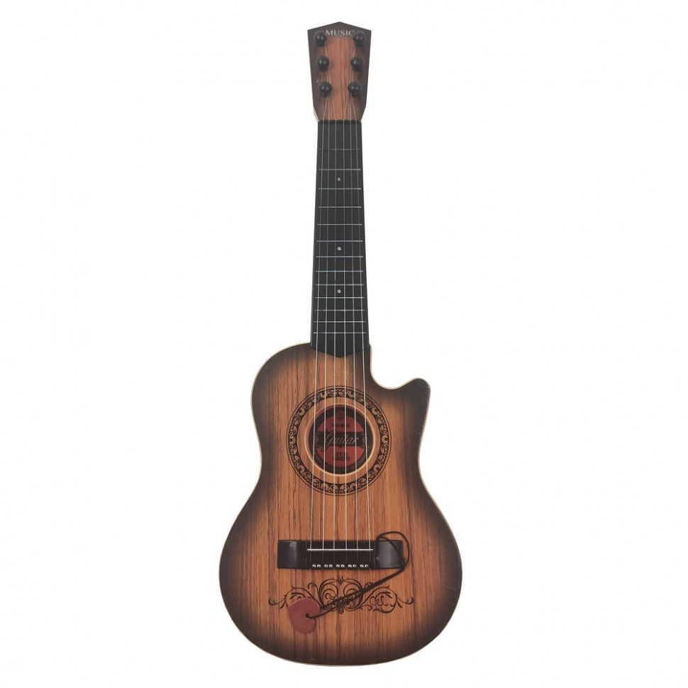 

Игрушечная гитара METR+ 180A14 пластиковая 54 см светло-коричневая (53040021)