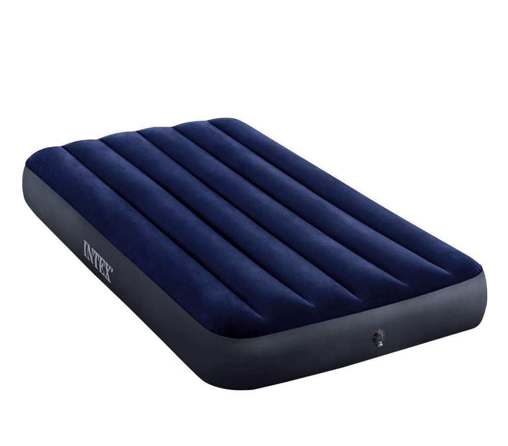 

Надувной матрас Intex 64757 Classic Downy одноместный (99х191х25) синий (in-64757)