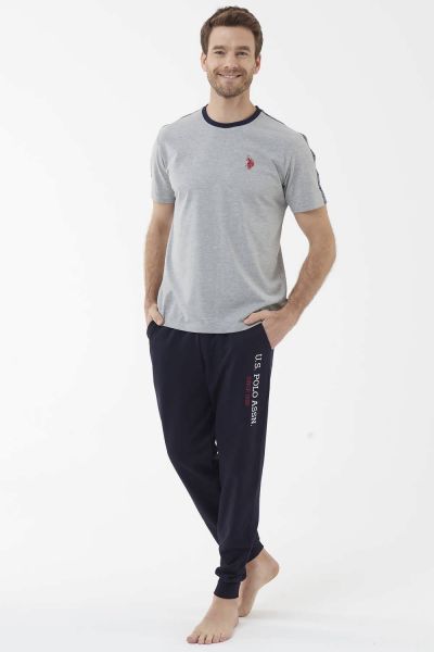 

Мужская пижама U.S. Polo ASSN 18400 меланжевая, Мужская пижама U.S. Polo ASSN 18400 меланжевая M