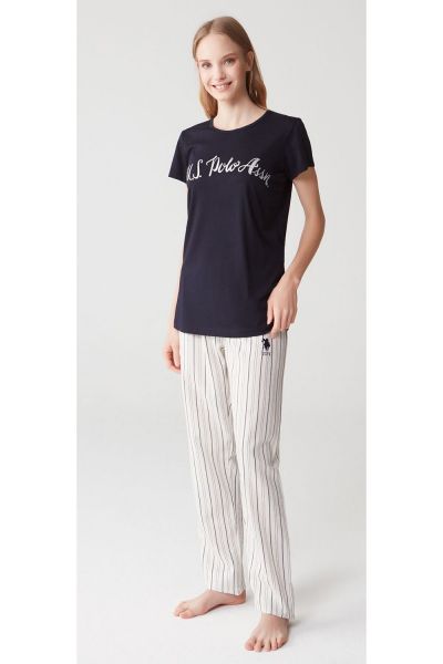 

Пижама женская U.. Polo ASSN 16321 темно-синяя, Пижама женская U.S. Polo ASSN 16321 темно-синяя S