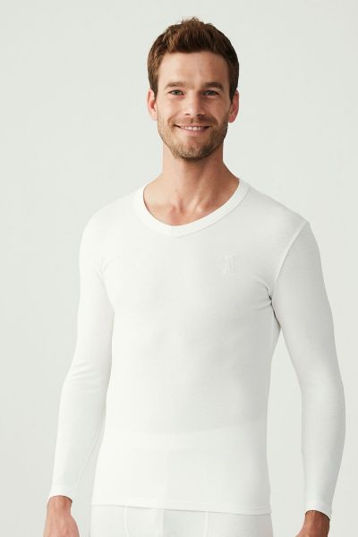 

Мужской лонгслив термо U.S. Polo ASSN 17033 белый L