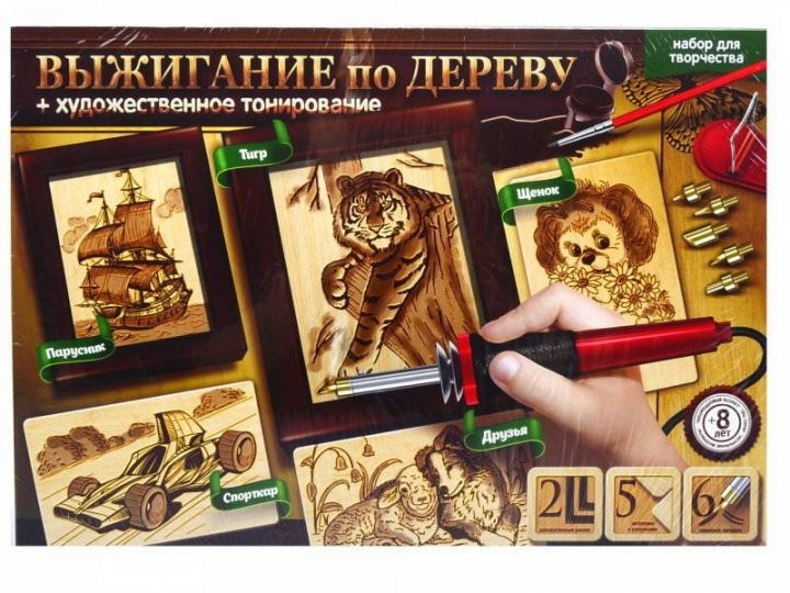 

Набор для творчества Danko Toys Выжигание по дереву художественное тонирование