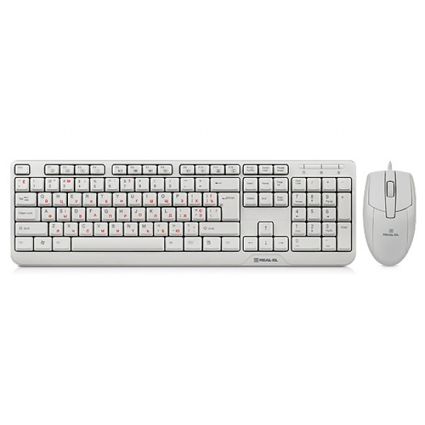 

Комплект Real-El Standard 505 Kit White Optical USB