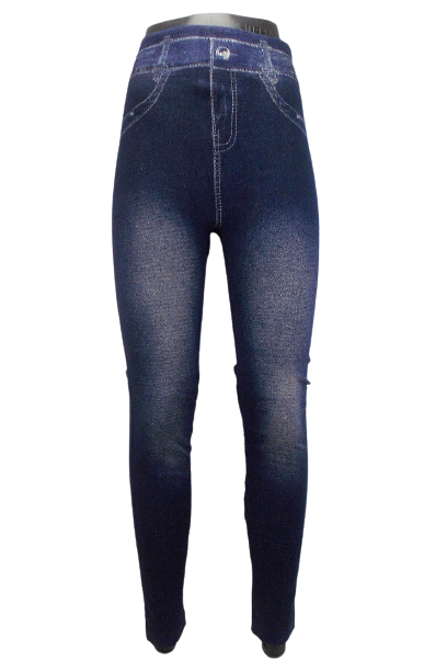 

Теплые лосины под джинс на махре Jujube 9691 L-4XL синие