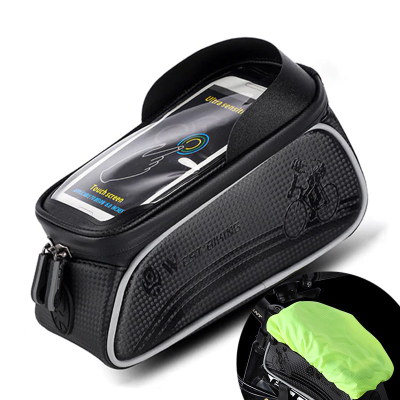 

Велосипедная сумка на раму West Biking 0707205 Black для смартфона 6" бардачок для инструмента (K/OPT2-4954-15099)