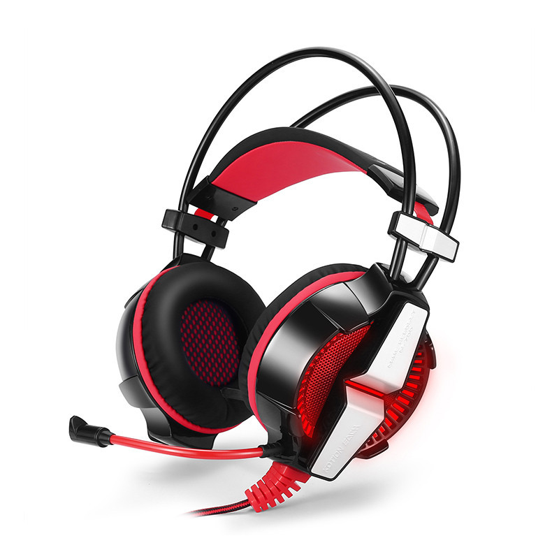 

Игровая гарнитура KOTION GS700 Черный+Красный проводные наушники для ПК со светодиодной подсветкой (K/OPT2-4892-15603)