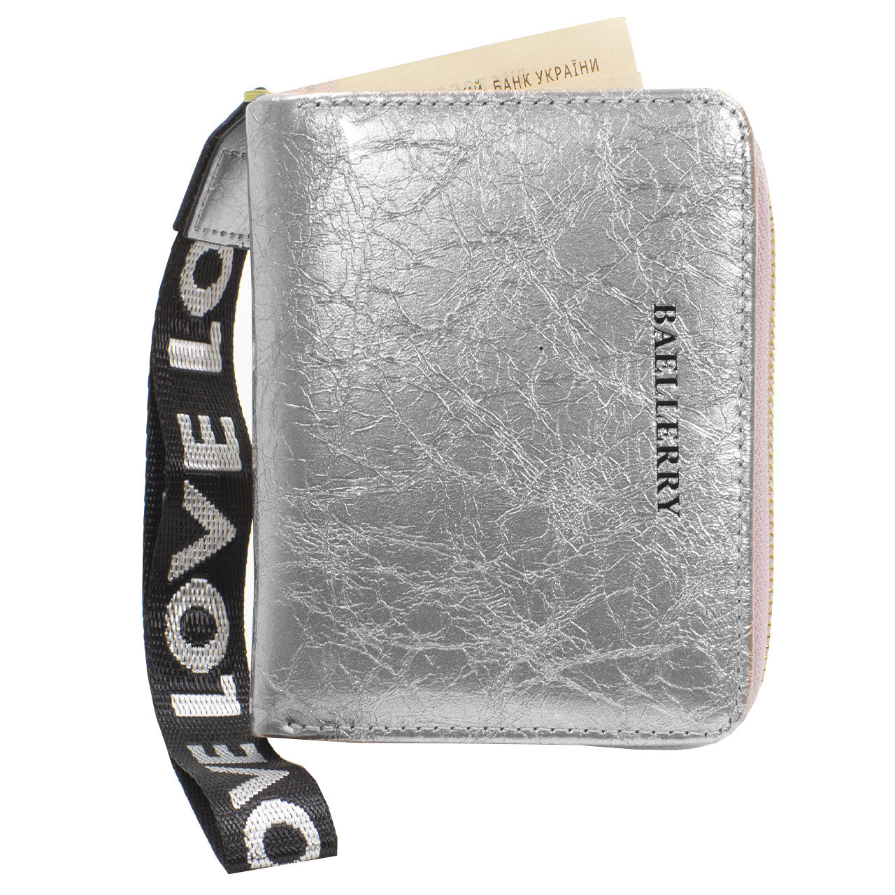 

Кошелек Baellerry DR022 Silver для девушек для монет отделения для карт голографический с ремешком (K/OPT2-3544-10209)