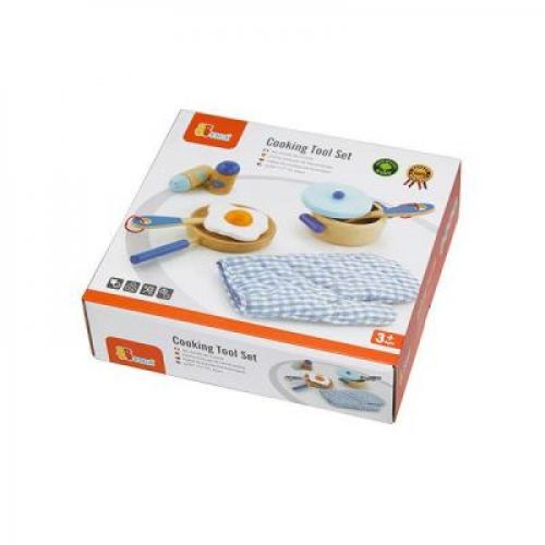 

Игровой набор Viga Toys Маленький повар, голубой (50115)