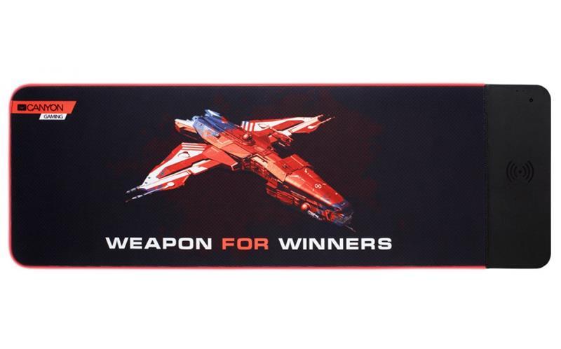 

Игровая поверхность Canyon CND-CMPW7 Black с беспроводной зарядкой QI