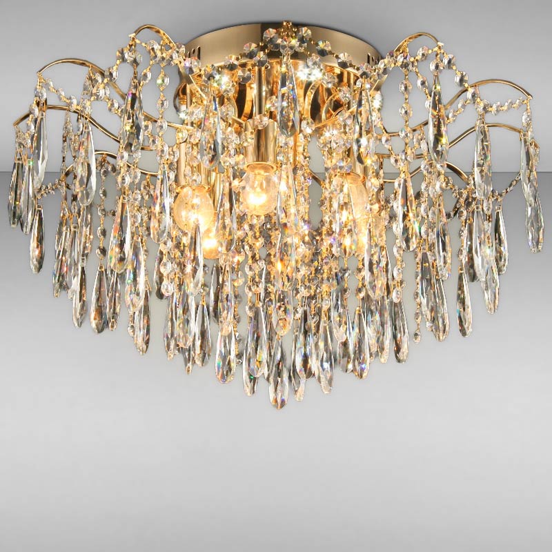 

Люстра кришталева стельова Light House SRS-16214/6+6 золото