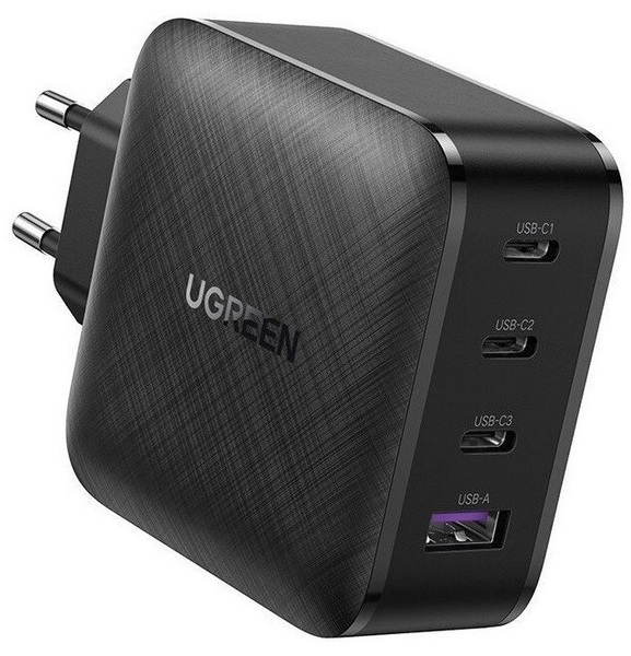 Сетевое зарядное устройство Ugreen CD224 65W USB + 3xType-C PD GaN ...