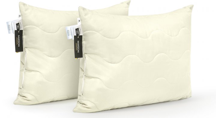 

Набор Подушек MirSon 1629 Eco Light Creamy 50х70 см 2шт италия, memory