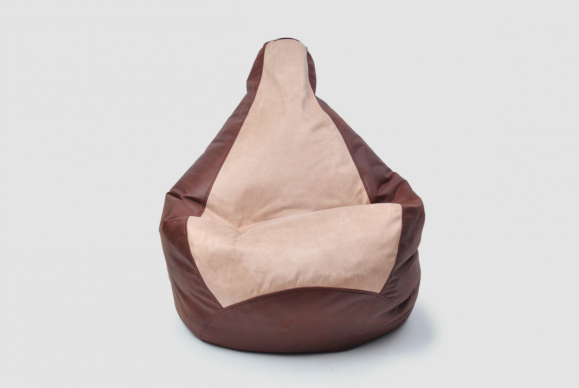 

Кресло-мешок Ecobag Груша однотонная 130/90 Коричневый/Бежевый