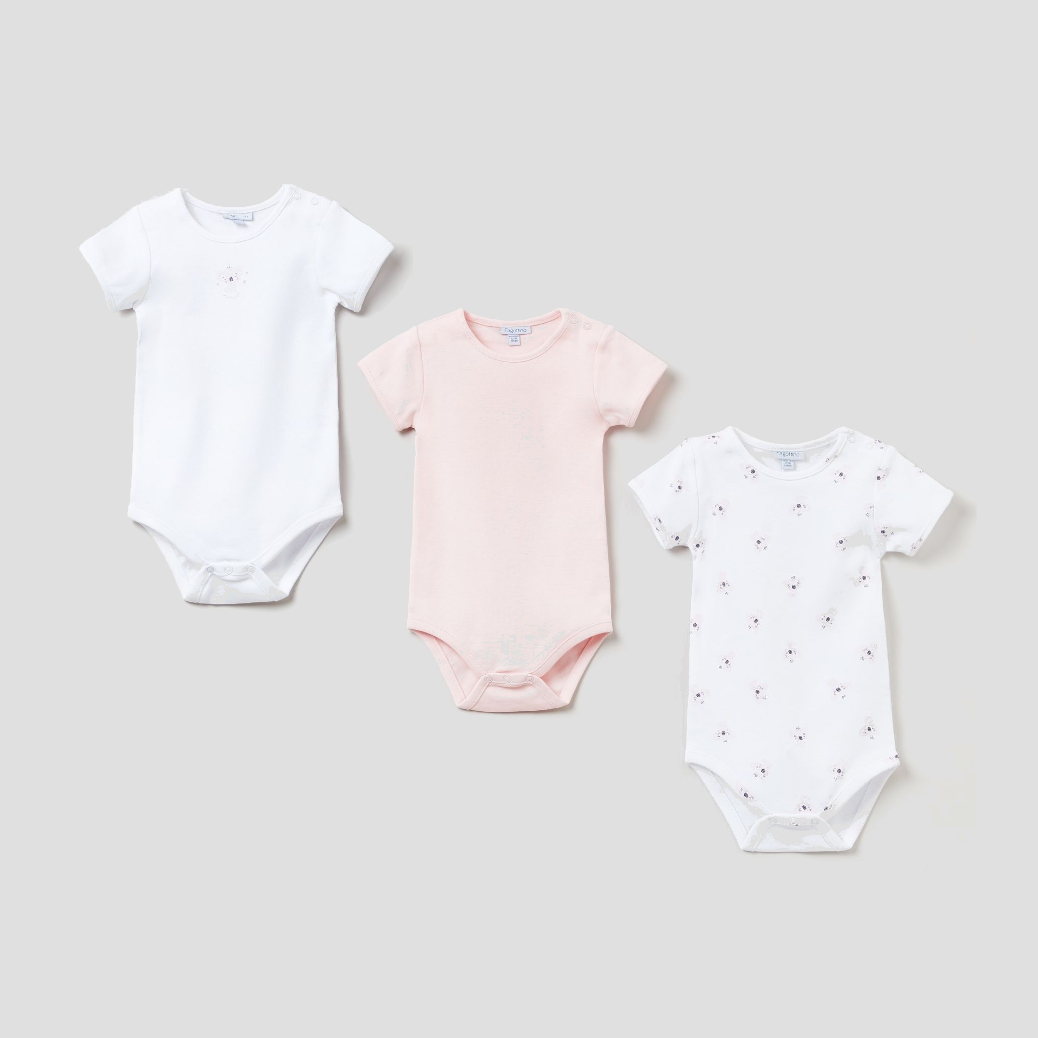 

Боди-футболка OVS 1284893 92 см 3 шт Pink