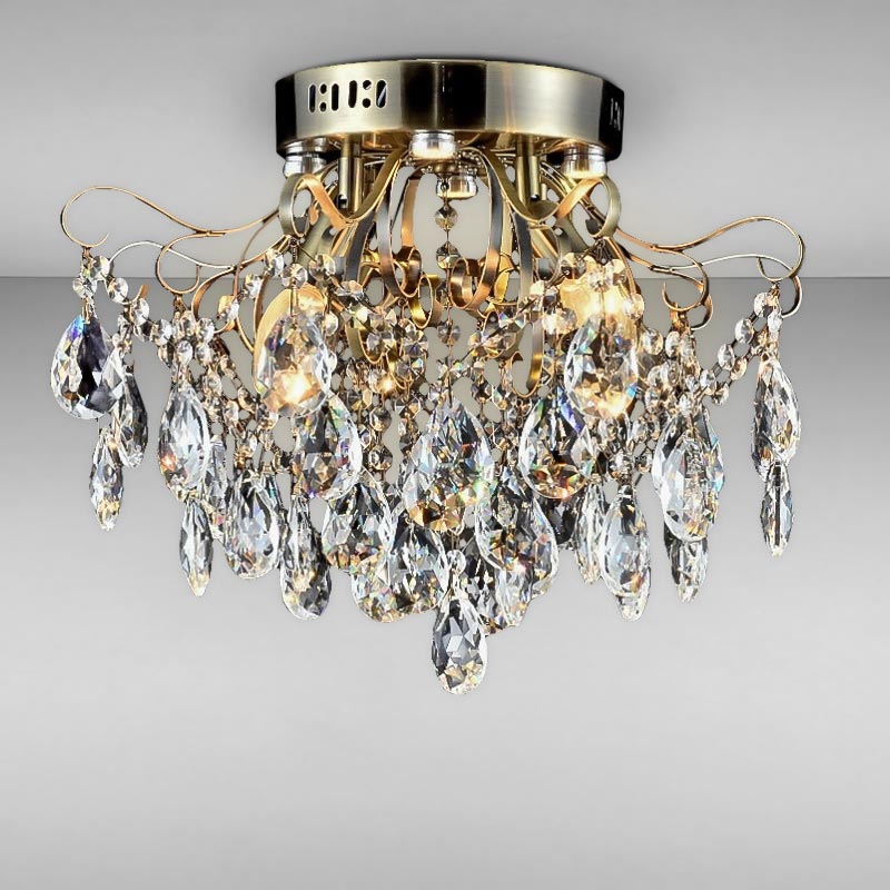 

Люстра кришталева стельова Light House SRS-16220/4-450 бронза