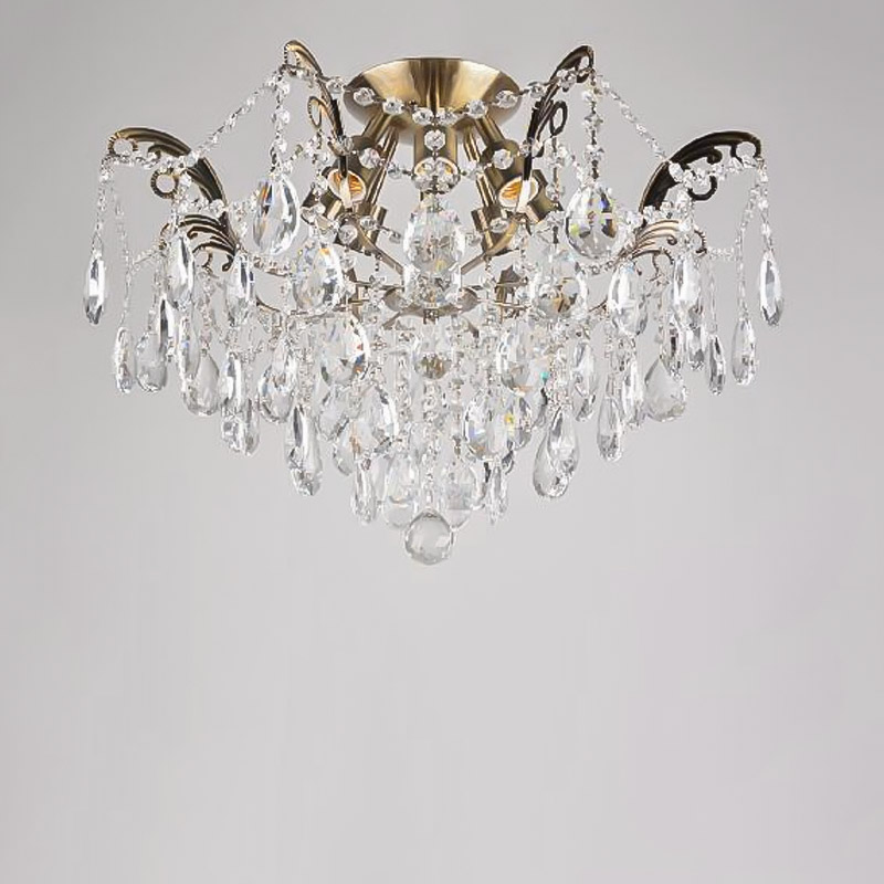 

Люстра кришталева стельова Light House SRS-16215/8 бронза