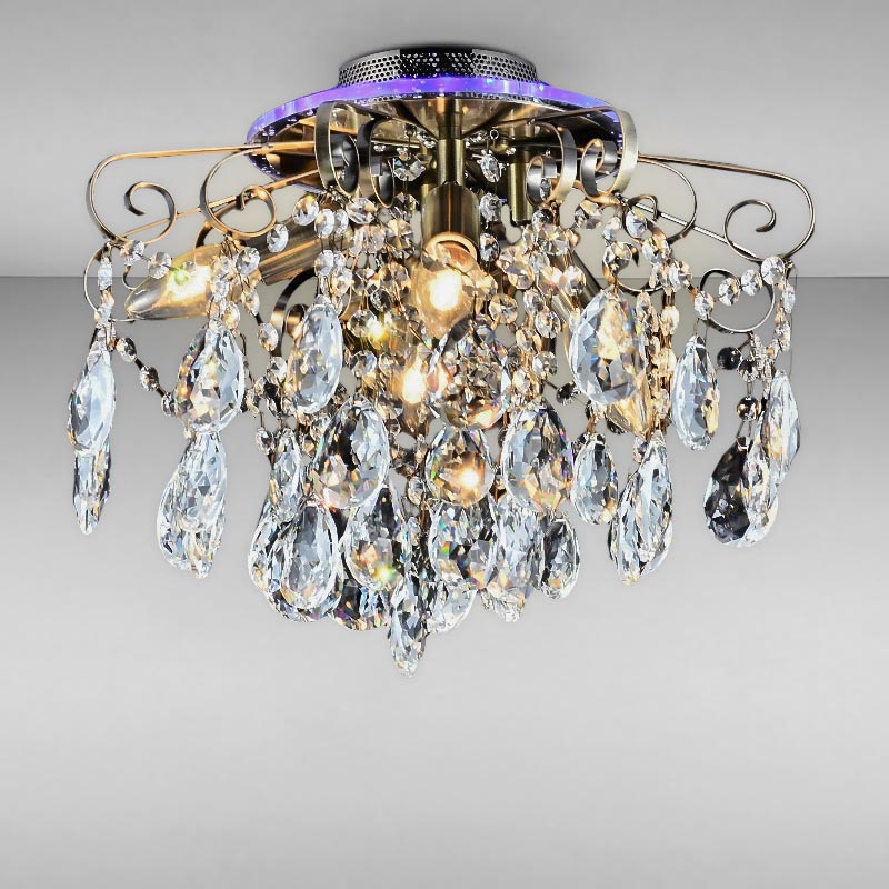 

Люстра кришталева стельова Light House SRS-16219/4-400 бронза