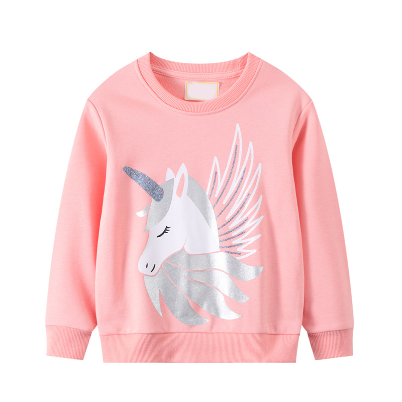 

Свитшот для девочки с изображением единорога розовый Unicorn with wings Berni Kids (110) Розовый (57941)