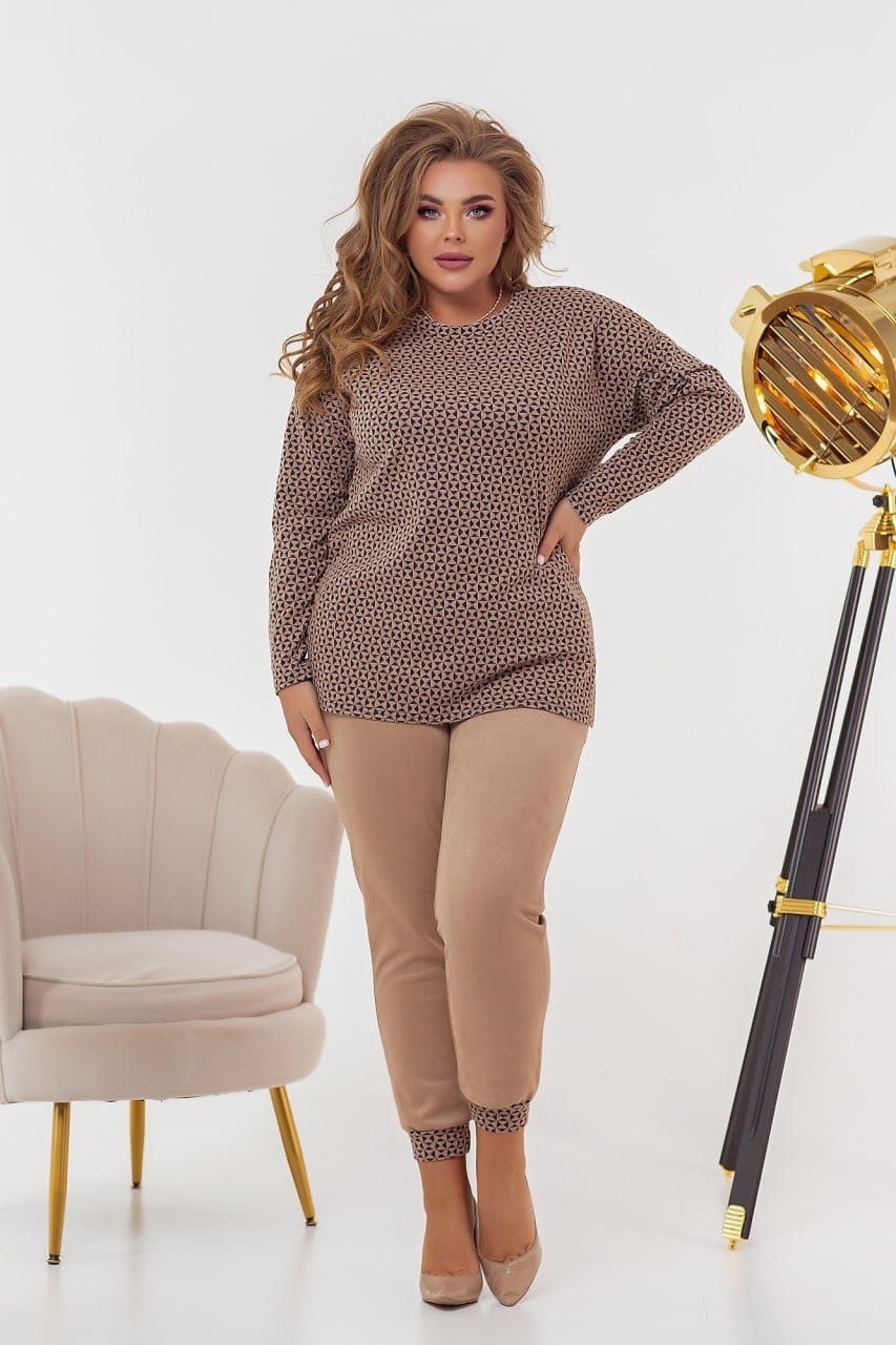 

Костюм Брючный Замша Modnicy 05544,14, Костюм Брючный Замша Modnicy 05544,14 56-58