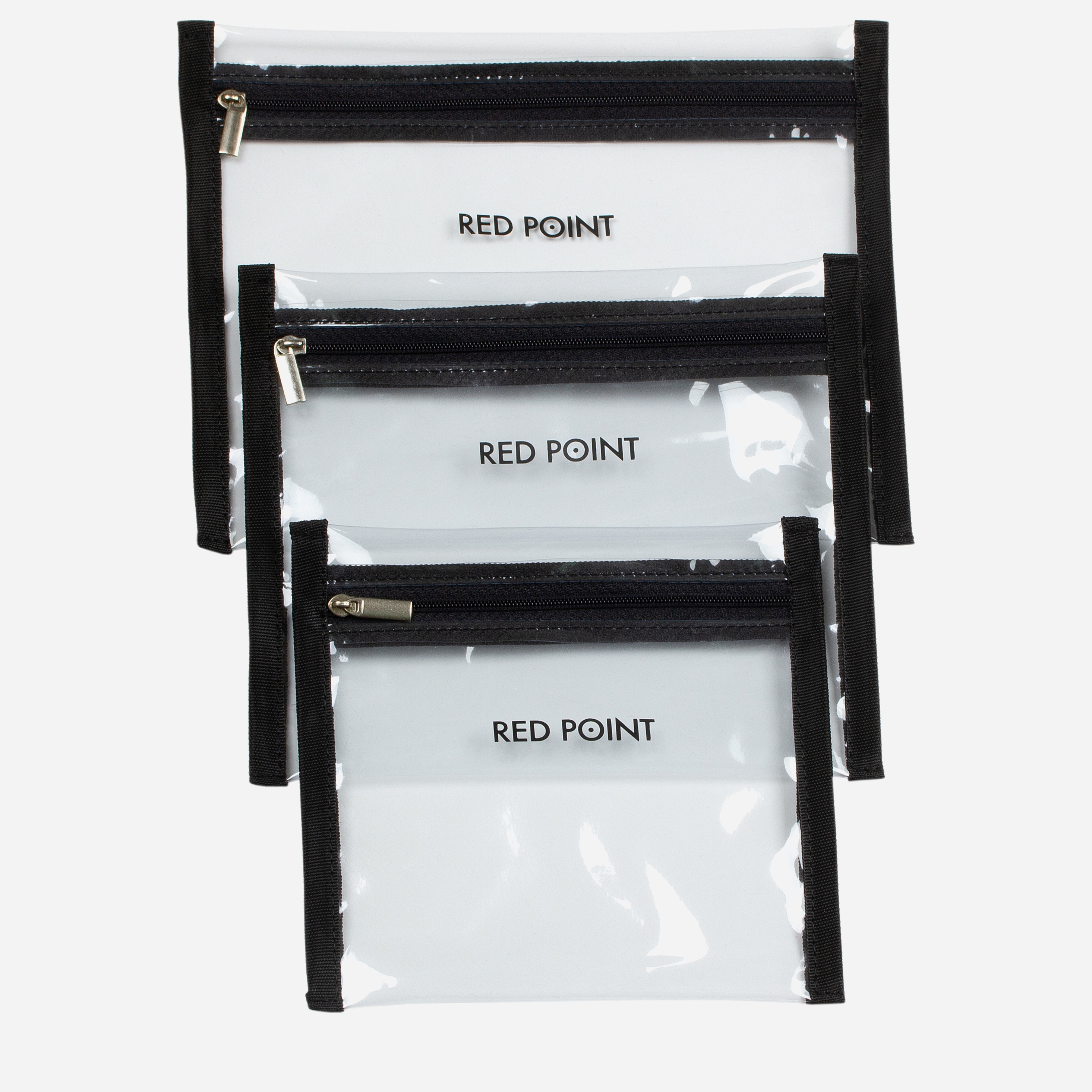 

Набор косметичек Red Point Clear Flat 3 шт Прозрачные с черным (К.01.П.44.00.000)