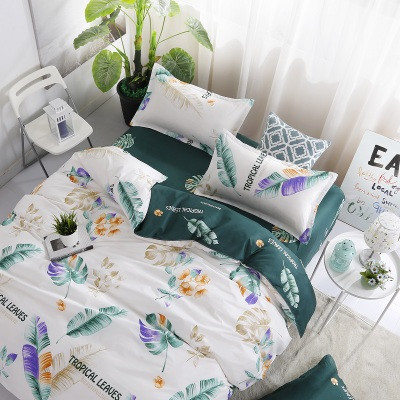

Постельное белье полуторное поликоттон "Homytex" Classic Tropical leaves