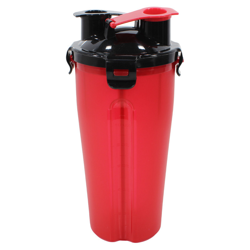 

Бутылка для воды питания Lesko HC8007 Red с двойными стенками 700ml для спортсменов с поилкой шейкер (K/OPT2-4897-14317)