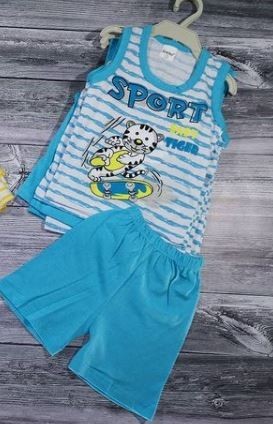 

Майка + Шорты Senino Tiger 1 год 80 см голубой