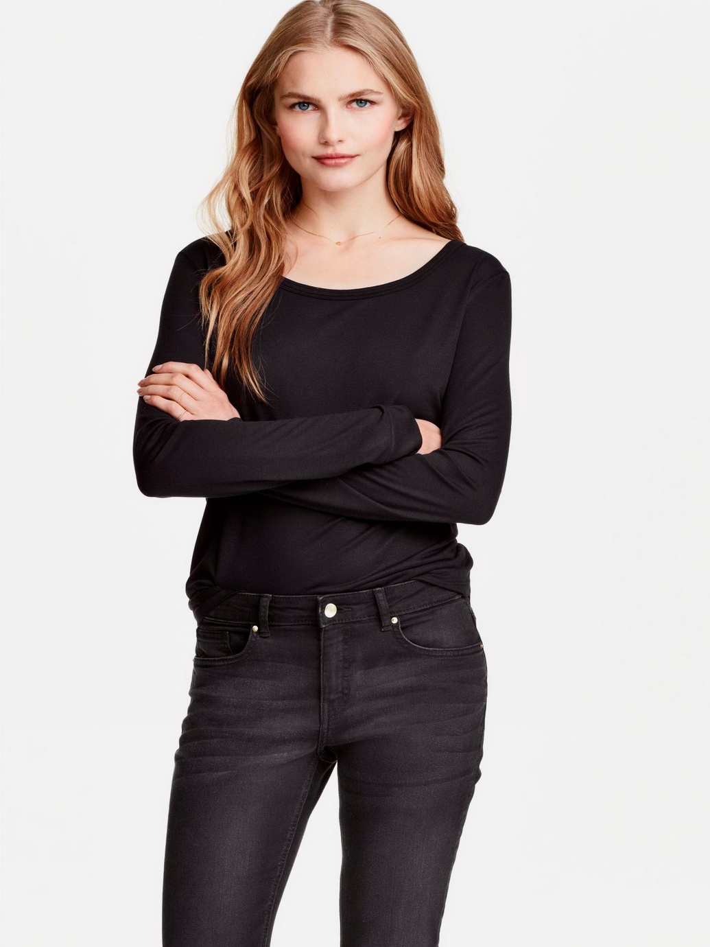 

Лонгслив H&M 05-0741755-001  Черный (СА2000001769904, Лонгслив H&M 05-0741755-001 S Черный (СА2000001769904)