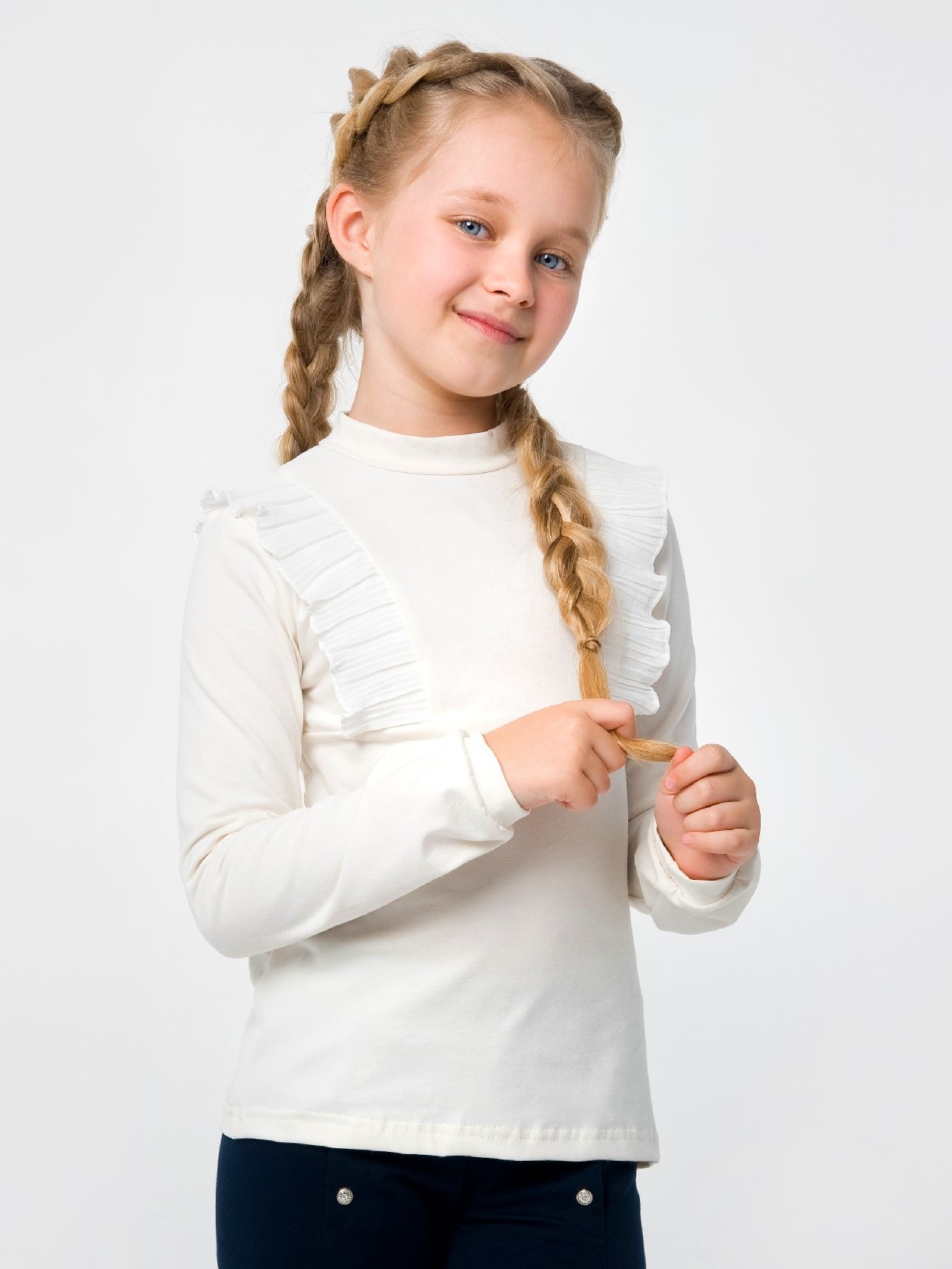 

Футболка с длинными рукавами Smil 114443 122 см Молочная (4824039228923)