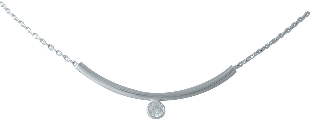 

Серебряное колье SilverBreeze с фианитами 380400 размер