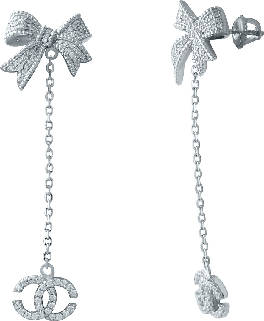 

Серебряные серьги SilverBreeze с фианитами