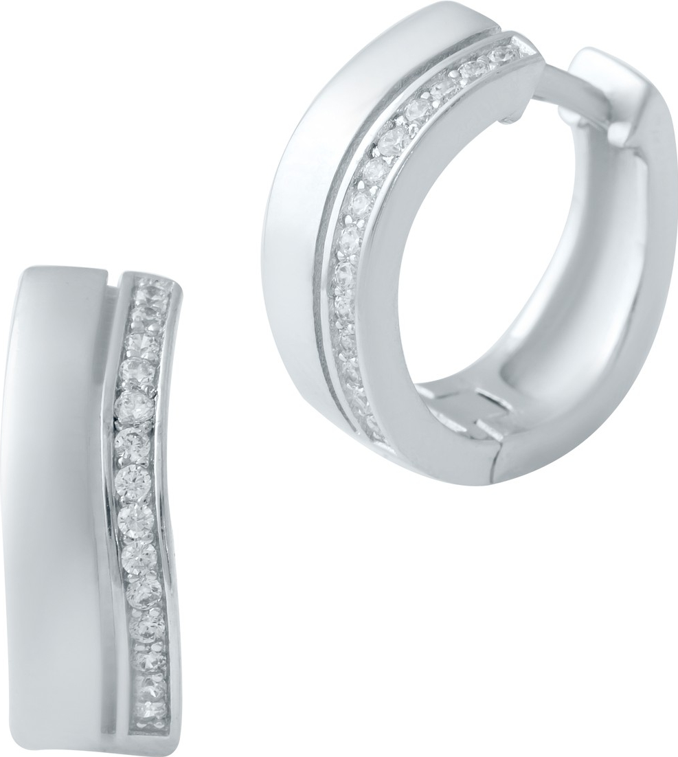 

Серебряные серьги SilverBreeze с фианитами