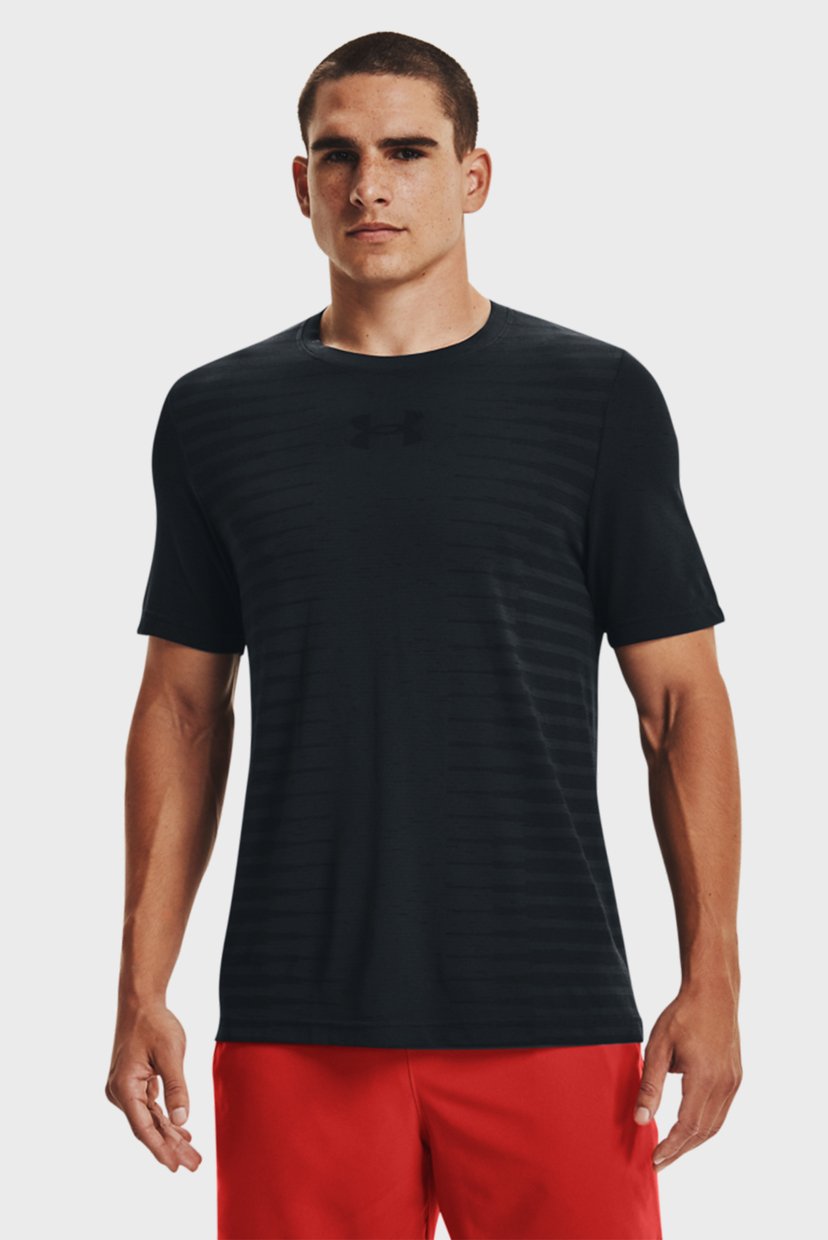 

Мужская черная футболка UA Seamless Wordmark SS Under Armour  1366148-001, Мужская черная футболка UA Seamless Wordmark SS Under Armour 3XL 1366148-001