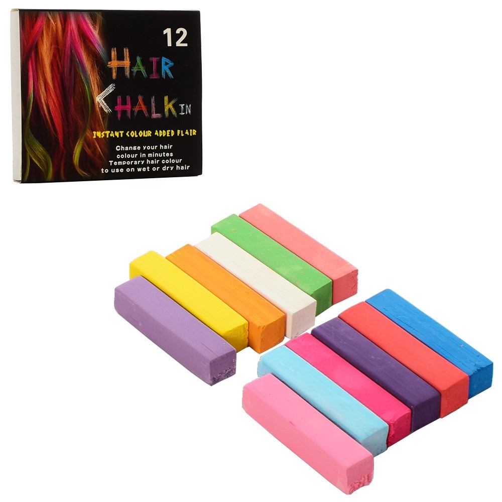 

Детская косметика мелки для волос 12 цветов RL HC01