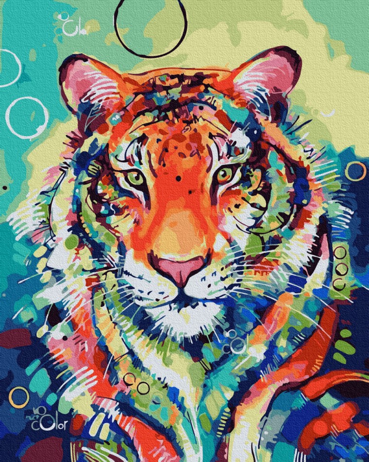 

Картина по номерам Красочный тигр, Rainbow Art (GX33906) 40х50 см. (0096-1820)
