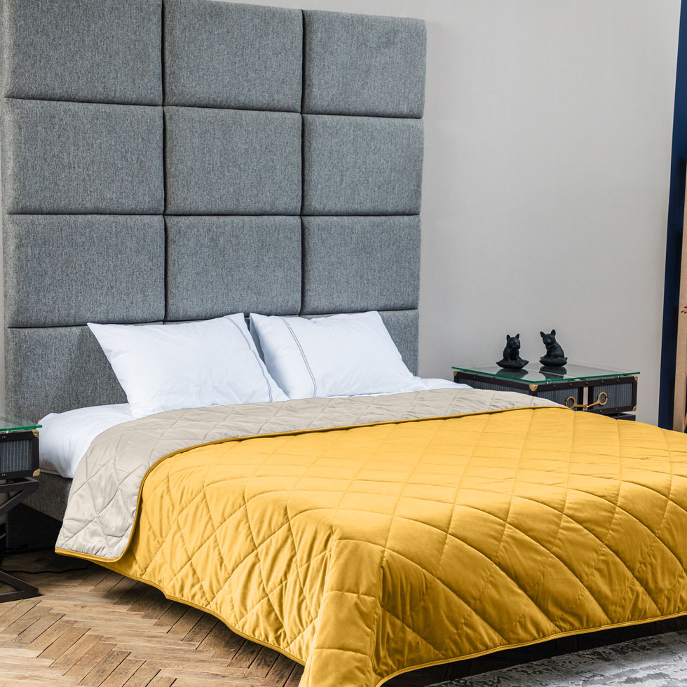 

Покрывало Decorator 240х260 желтое B207 ромб