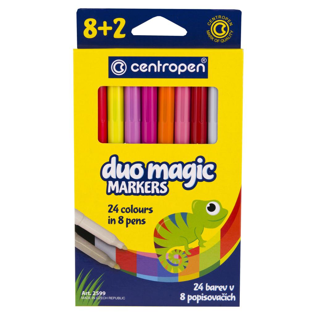 

Фломастеры Centropen 2599 Duomagic, 10шт (8 tones + 2 different erasers) (2599/10)