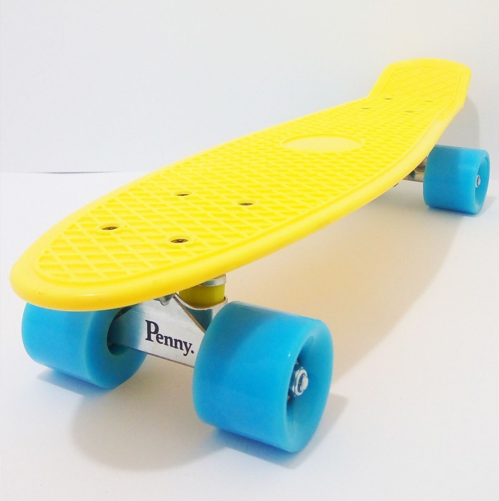 

Скейтборд "Penny Board Pastel Series", Желтый цвет, усиленный пластик, матовые колеса