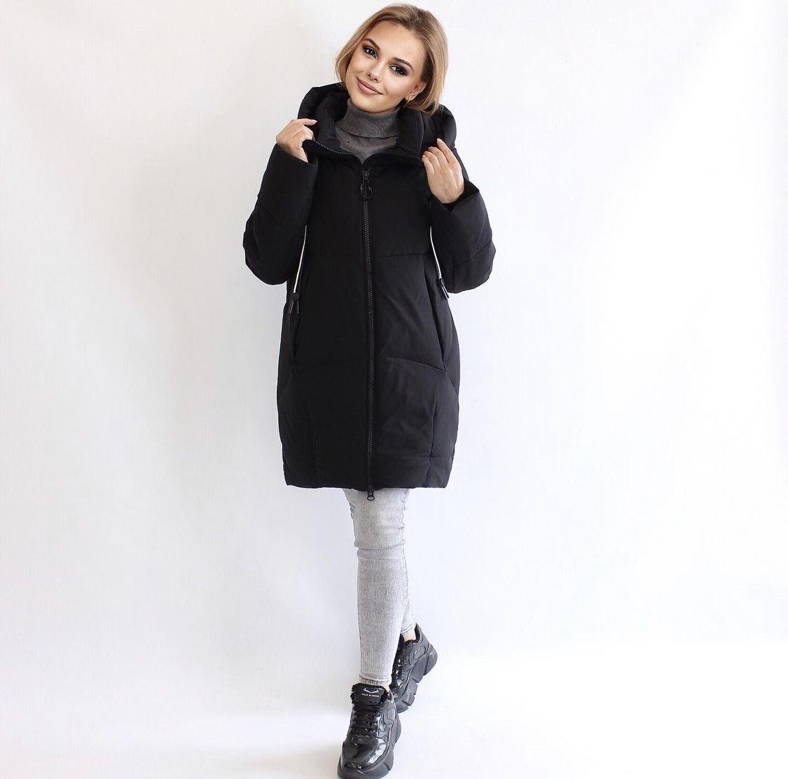 

Женская зимняя куртка кокон Towmy Gess 48 Черная