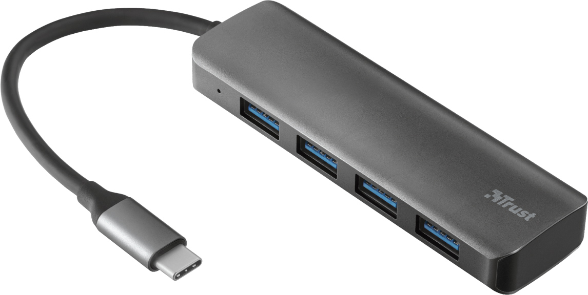

USB-хаб Trust Halyx USB-C to 4-Port USB-A 3.2 Aluminium
