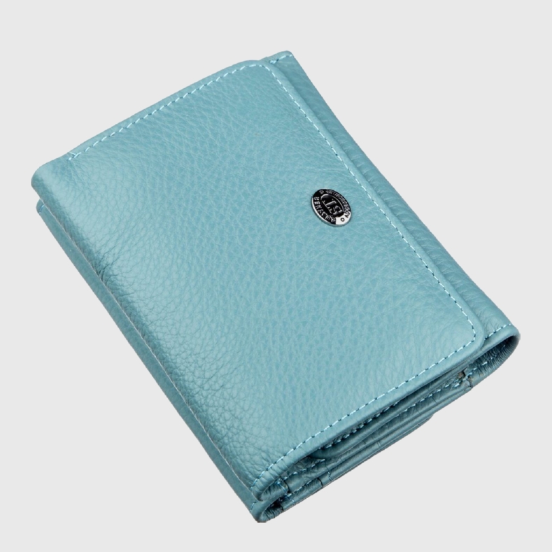 

Женский кошелек кожаный ST Leather Accessories 18888 Голубой
