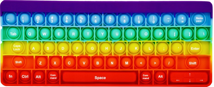 

Pop It Антистресс Игрушка - (Поп Ит - Попит - Popit) - Клавиатура 27 см, резиновые пупырышки