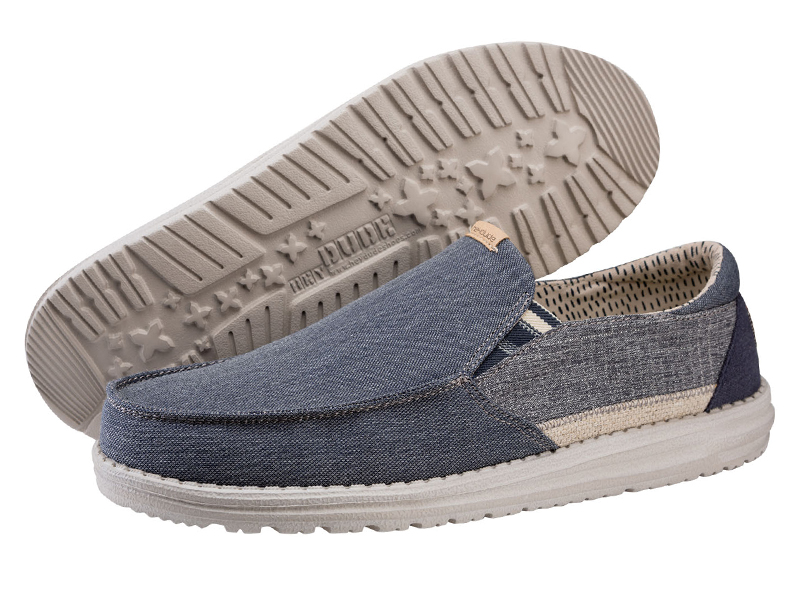 

Мужские мокасины деми Hey Dude THAD CHAMBRAY OMBRE BLUE Серый р.43 (28,3 см.)
