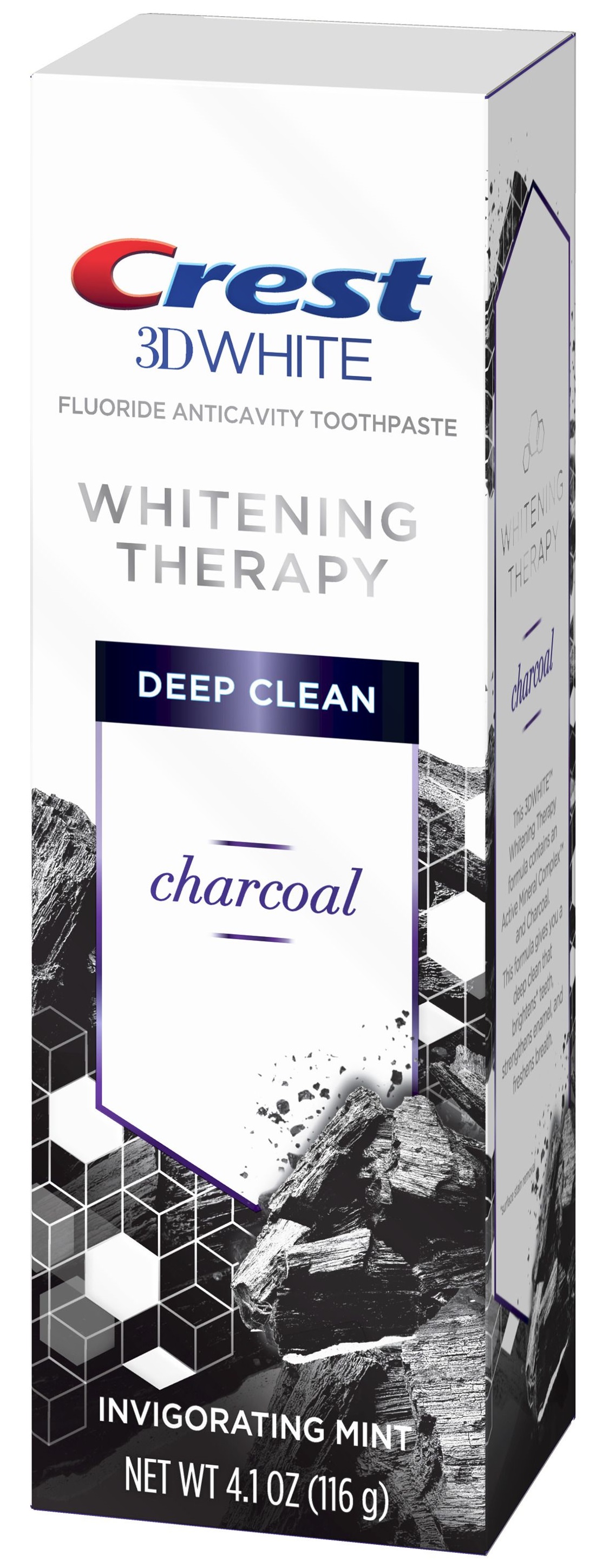 Акція на Отбеливающая зубная паста Crest 3D White Whitening Therapy Charcoal 116 г (037000785552) від Rozetka UA