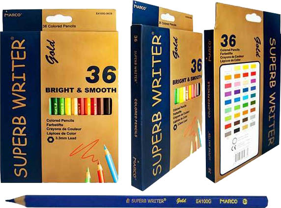 

Карандаши цветные Marco Superb Writer Gold 36 цвета (4100G-36CB)