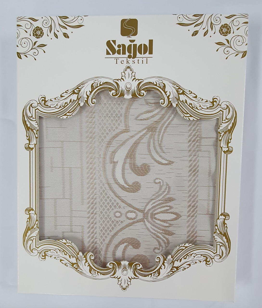 

Скатерть Sagol тефлон 160x260 ovale Sgl-003 Cappucino в коробке *